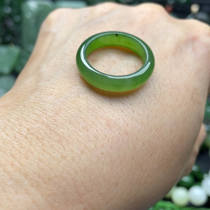 和田玉（碧玉）未镶嵌戒指