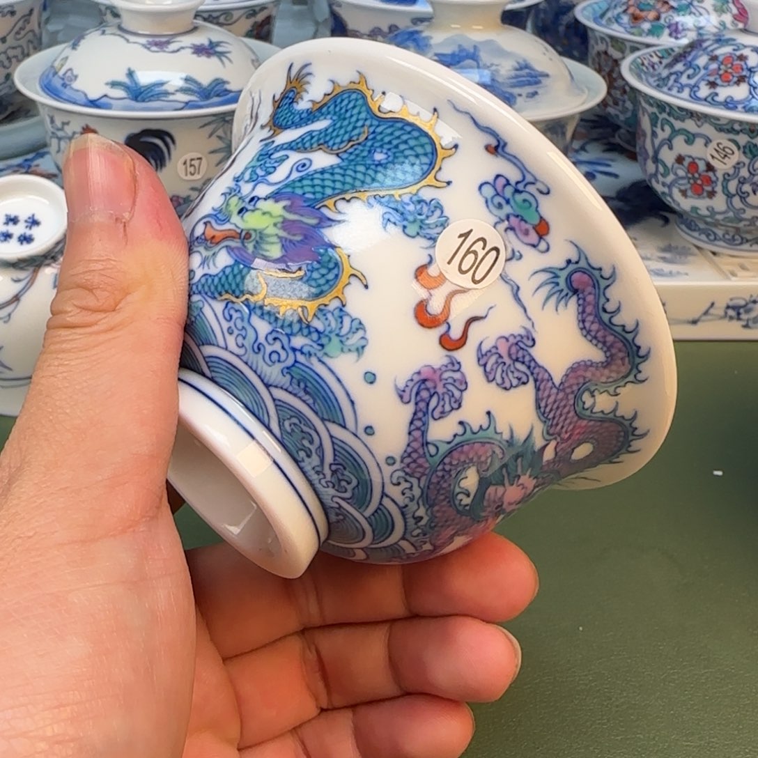 彦祖纯手工手绘茶具160