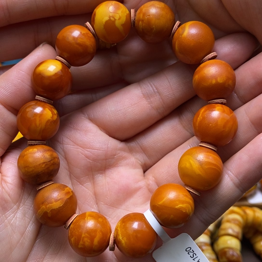 琥珀手链未镶嵌14.5加