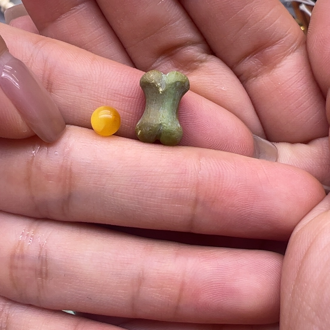 琥珀未镶嵌裸石配件