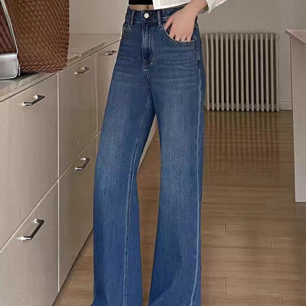 文文【388】代83MWMA白标森调系列四面弹窄版直筒喇叭牛仔裤~