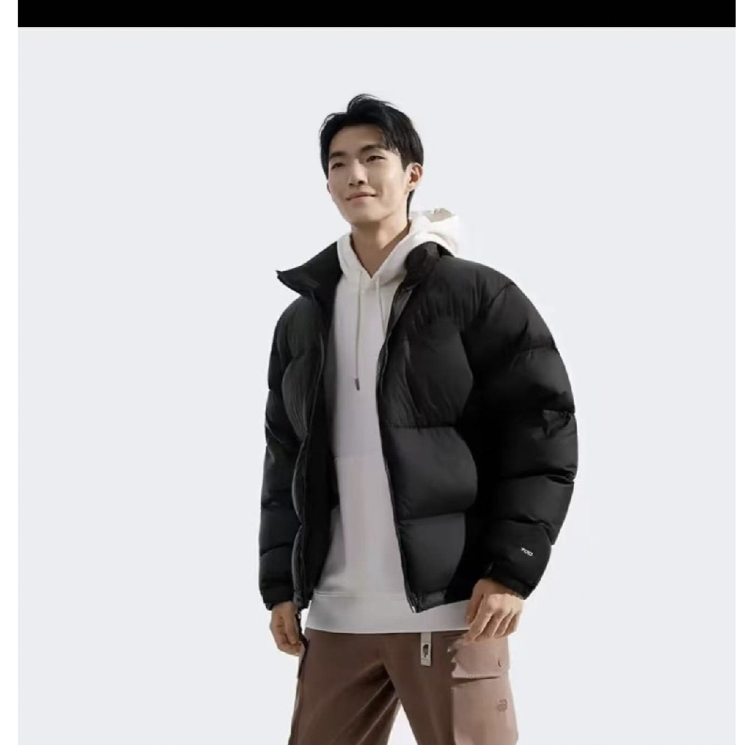 1996系冬季羽绒服外套男女同款鸭绒立领防寒防风面包服