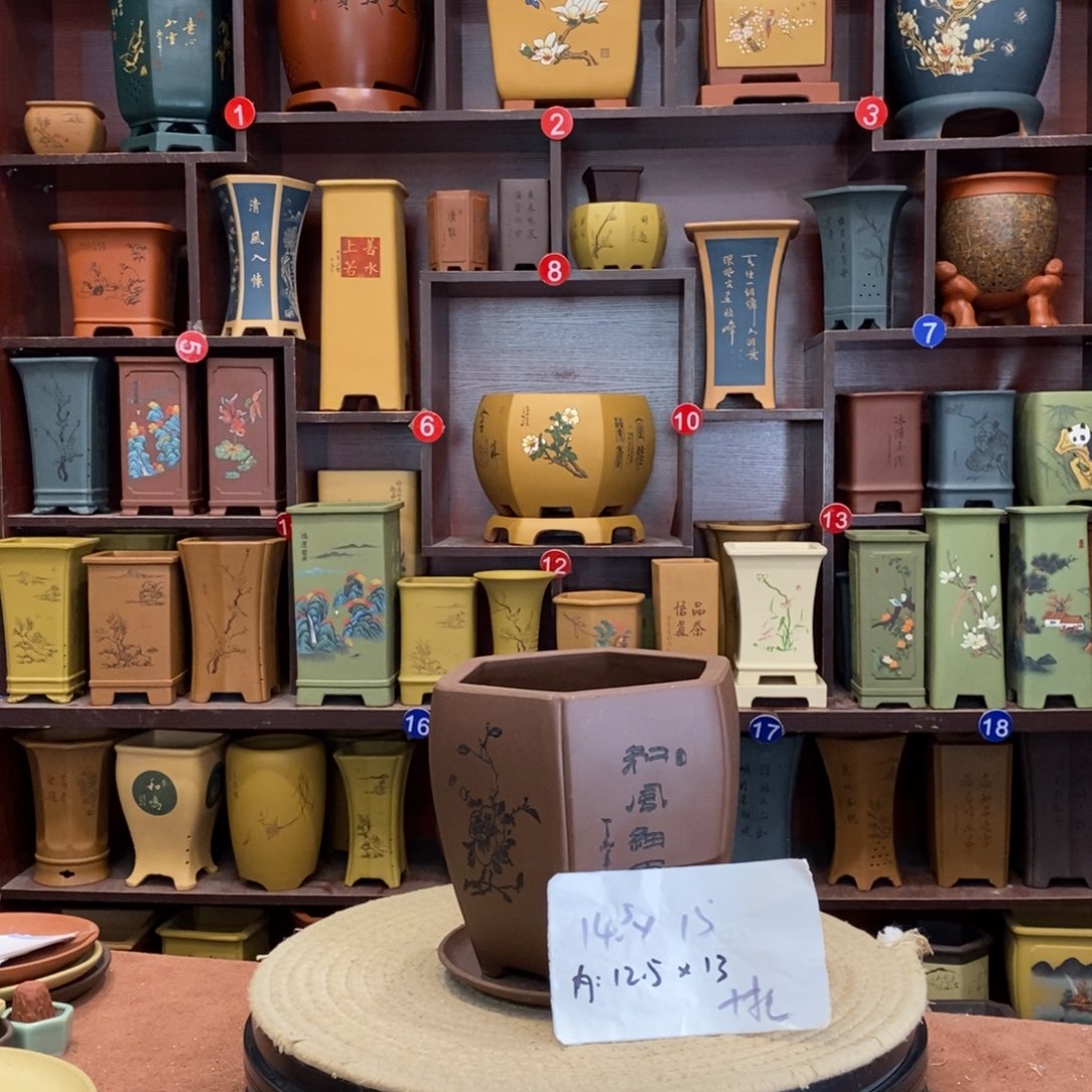 紫砂花盆紫砂花盆