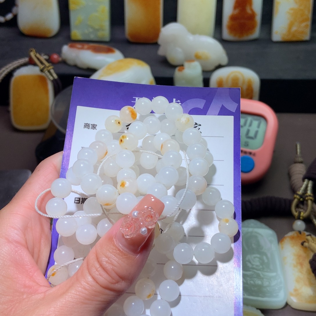 和田玉挂件未镶嵌笨*孩