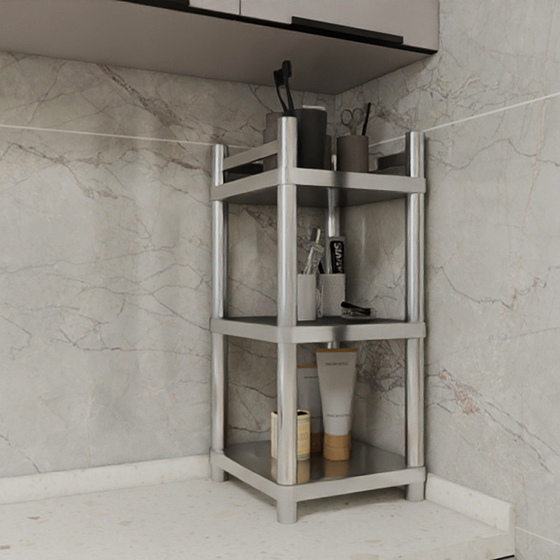 不锈钢置物架升级无螺丝超强承重300斤多功能家用加厚落地式