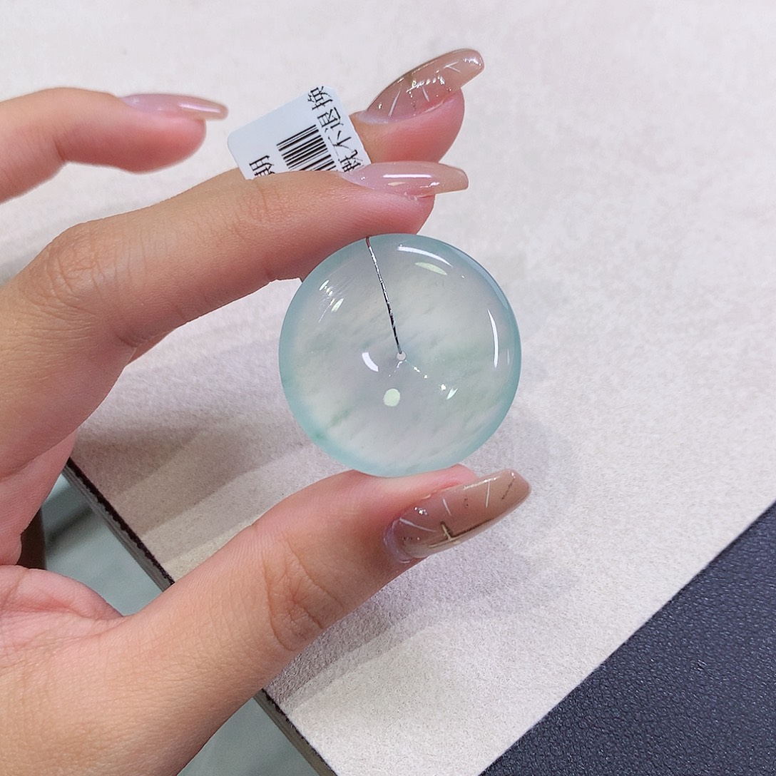 翡翠未镶嵌吊坠(不含链)29.7-5.5