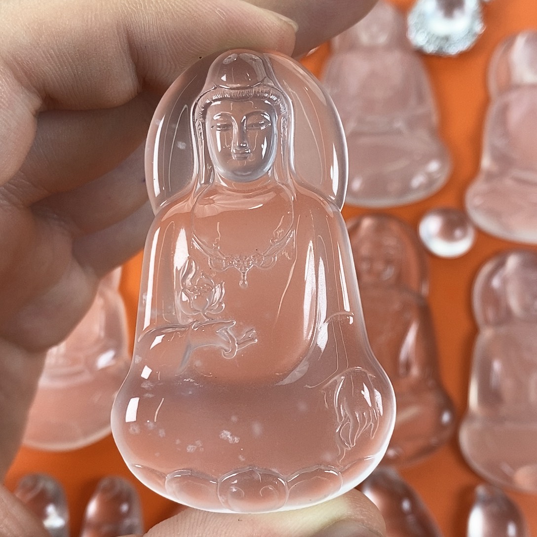 咸***蛋石英质玉未镶嵌吊坠(不含链)
