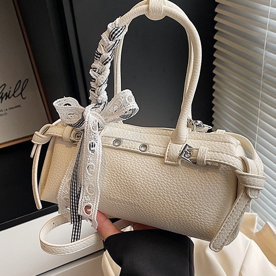 【JiaHeY】森萌风百搭简约枕头包2025新款时尚百搭通勤手提包1105