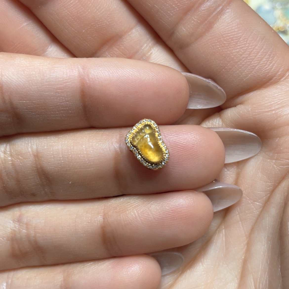 【闪购商品】翡翠吊坠(不含链)18K金镶嵌