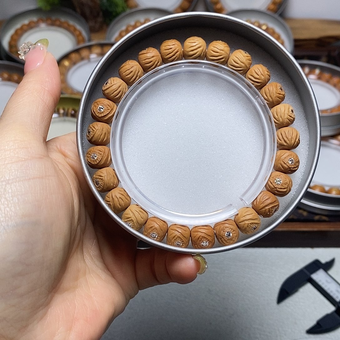 猴头核桃手串356号10左右满锆魔童全品