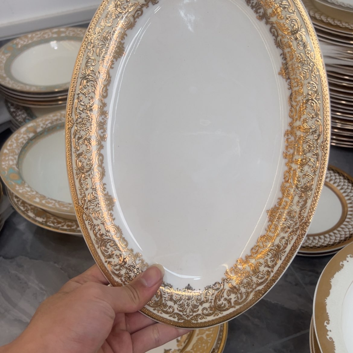 【闪购商品】瓷片12寸鱼盘一个一单尾单