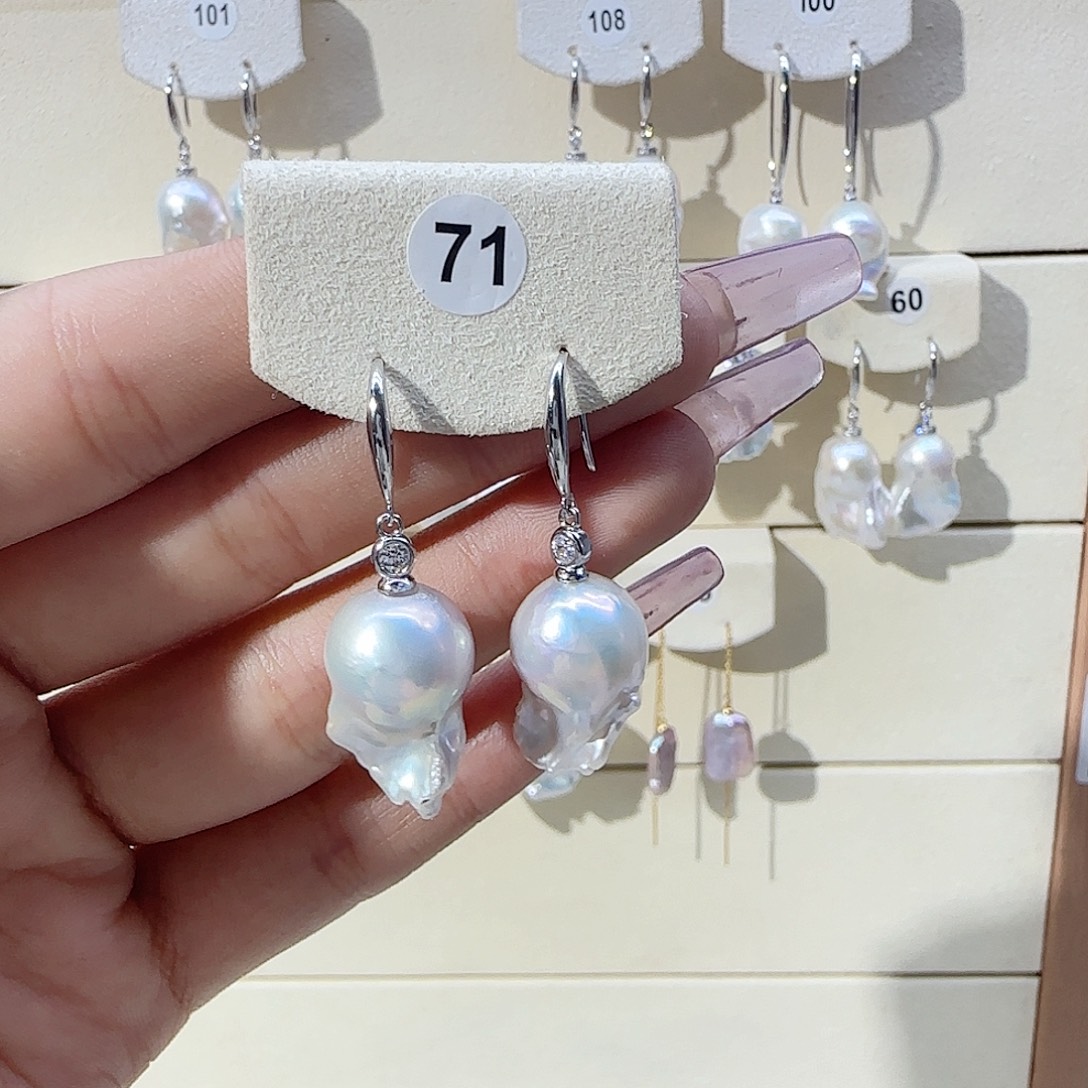 银S925镶嵌淡水珍珠颈饰