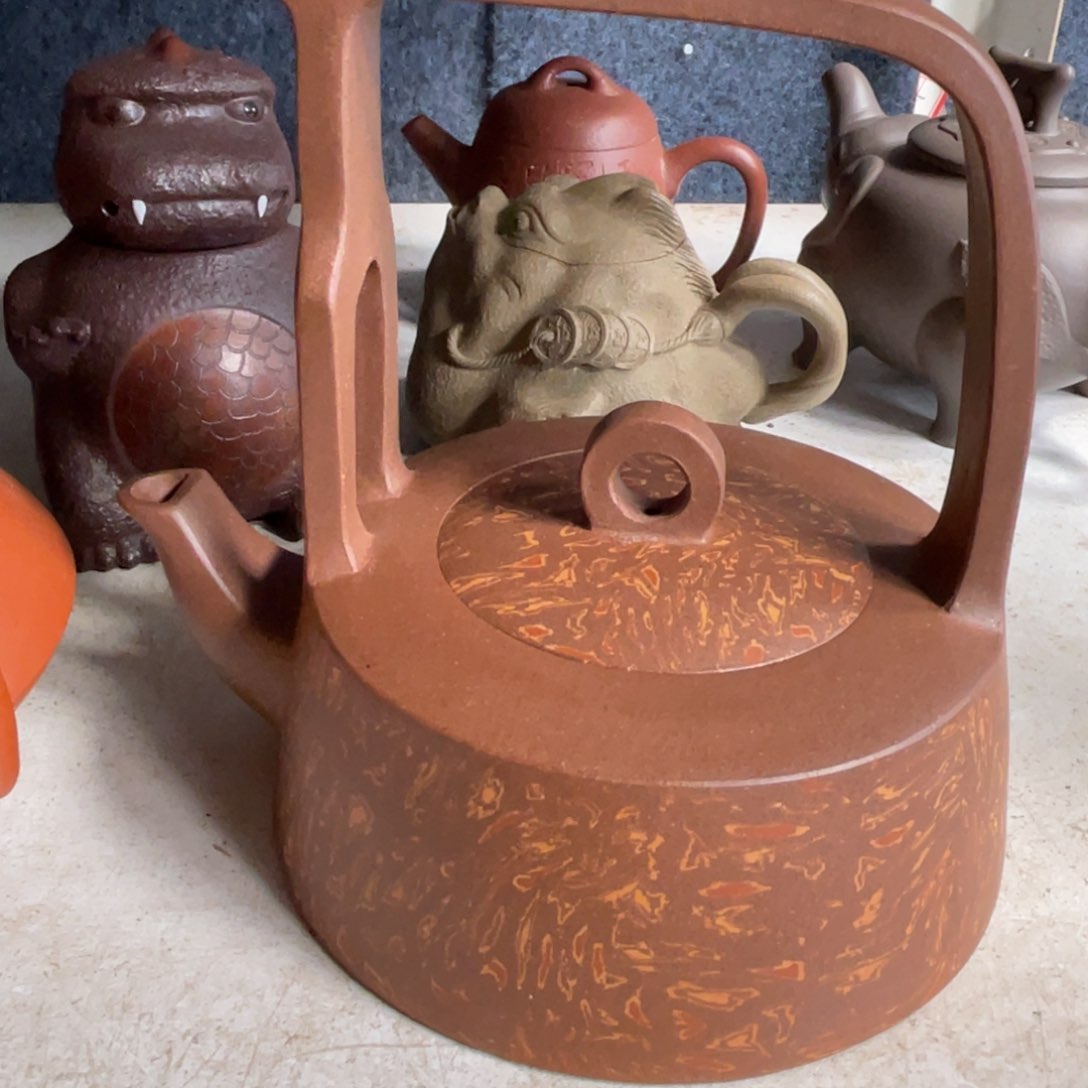 紫砂茶壶宜兴原矿紫砂手工制260