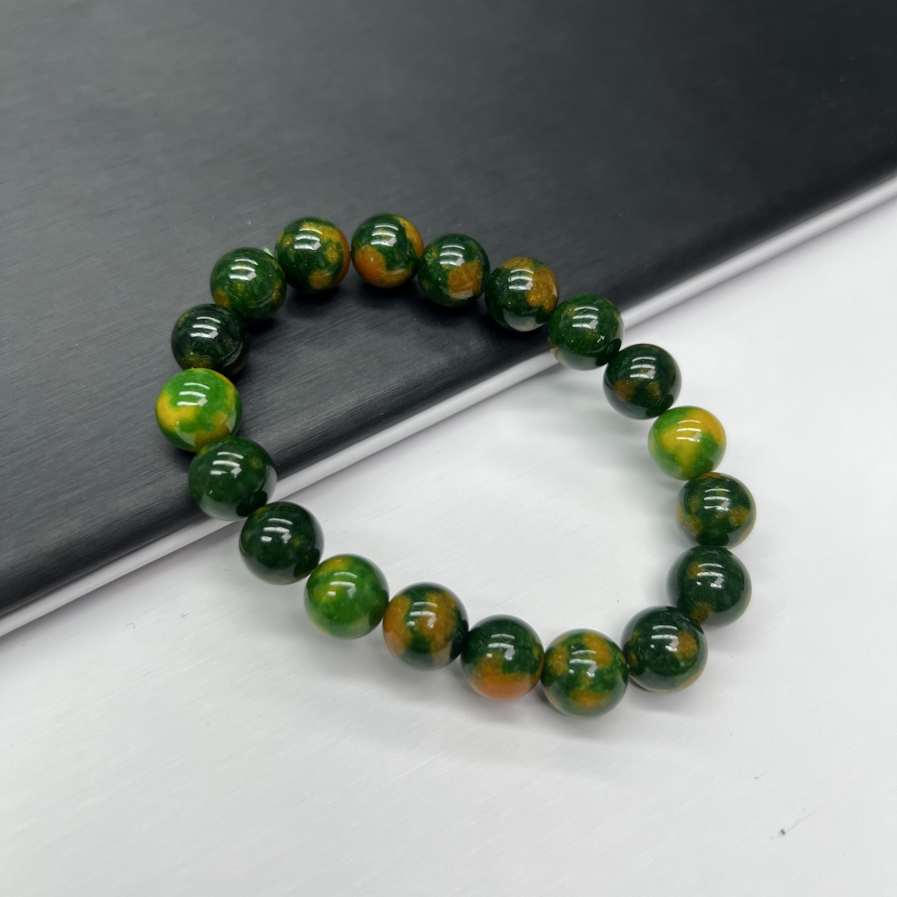 a312甘文草绿苏单圈手串10mm百搭