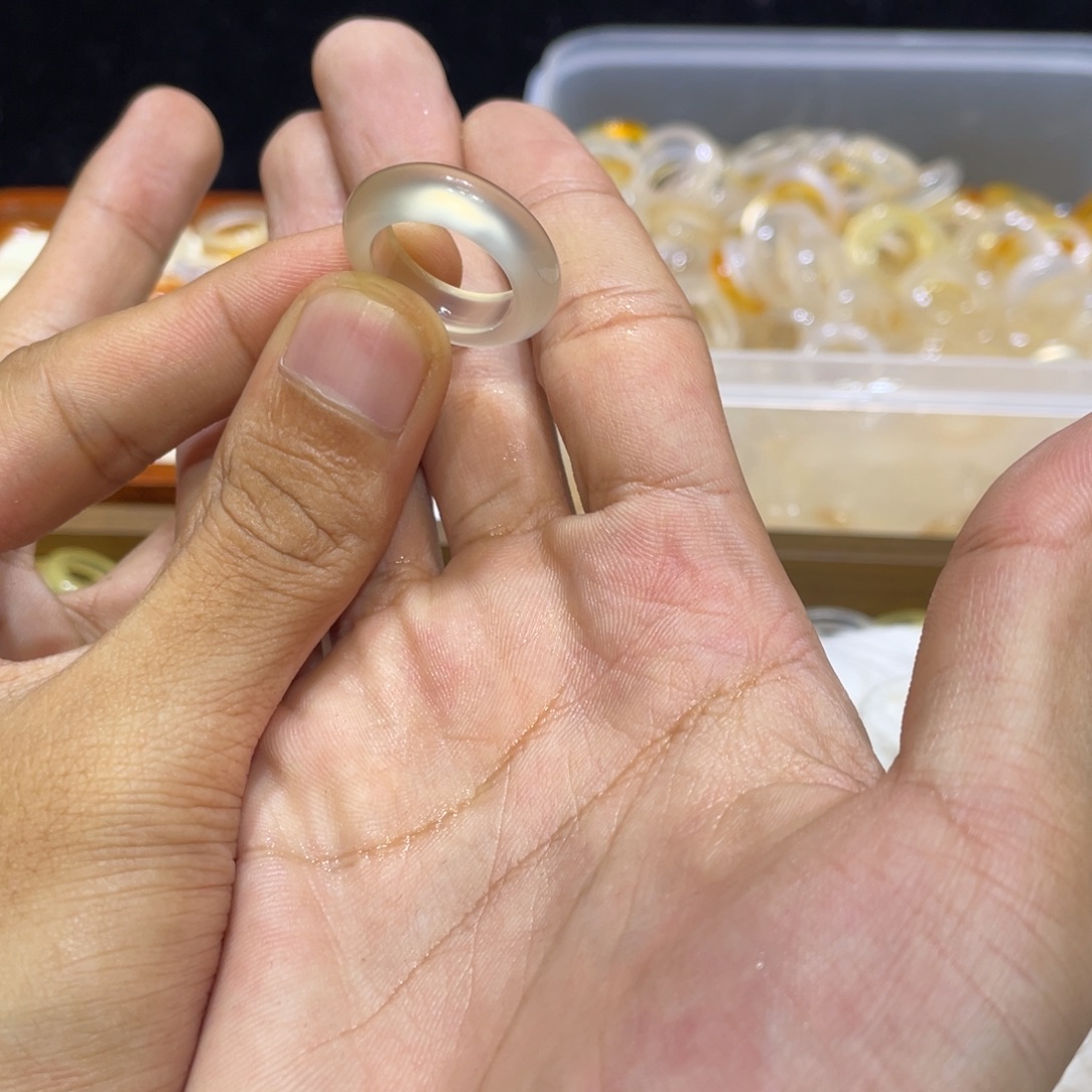 玛瑙/玉髓未镶嵌戒指245号港12