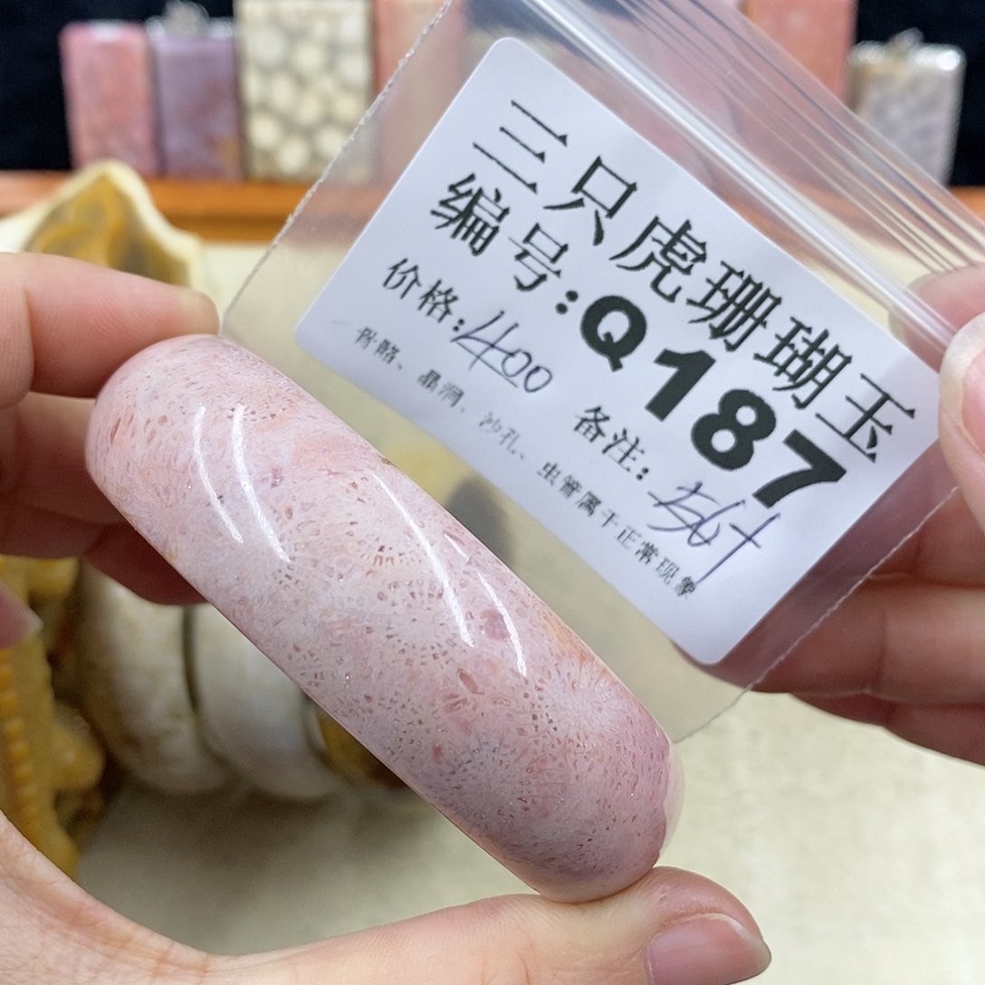 硅化珊瑚（珊瑚玉）1未镶嵌严*尘