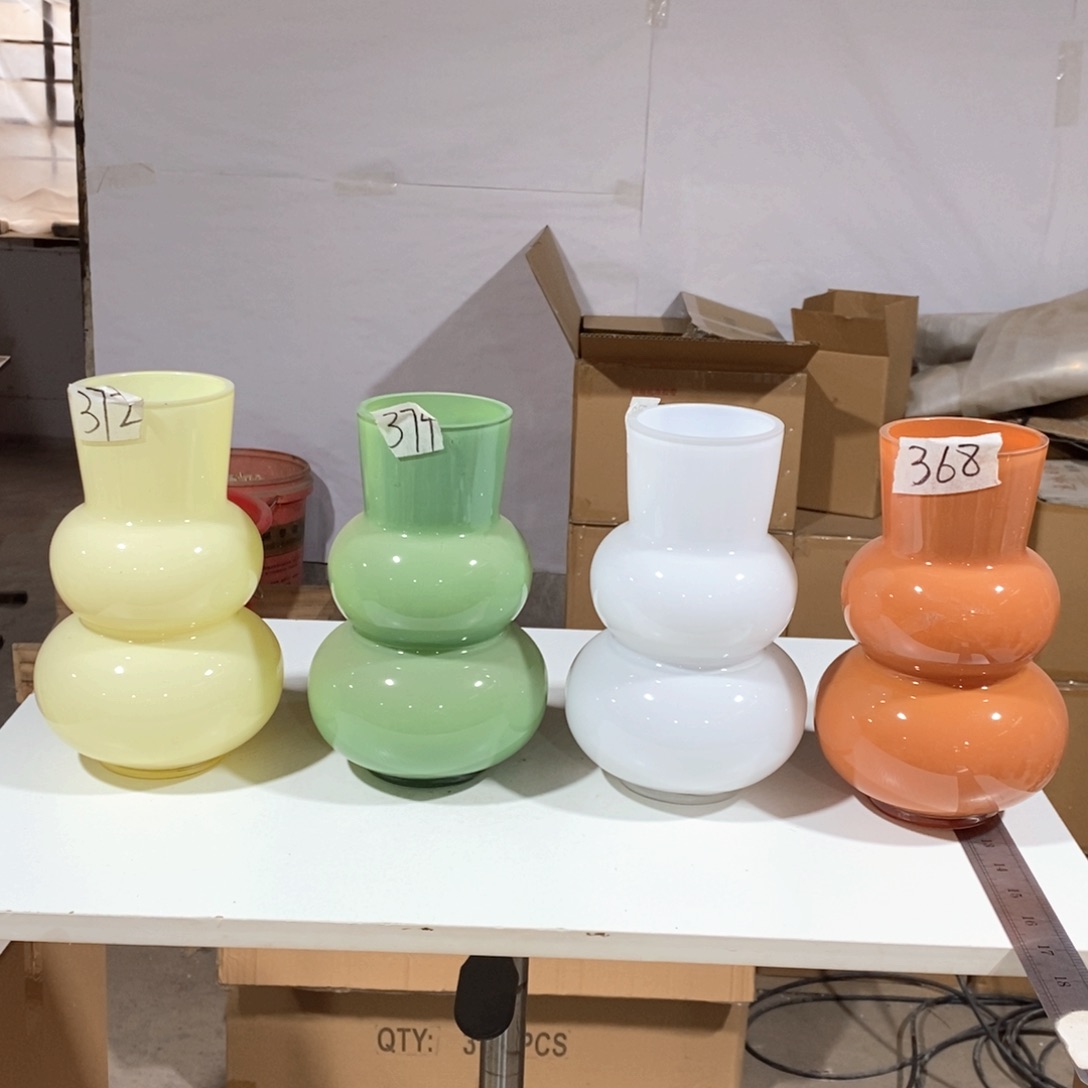 无铅玻璃自选一个颜色备注高21口8玻璃花瓶嘎嘎好看玻璃花瓶