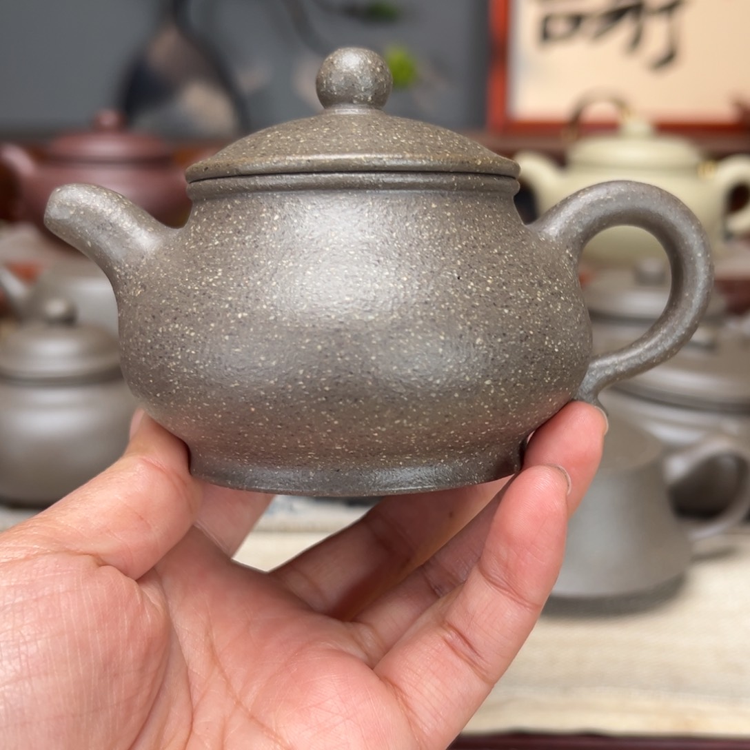 紫砂茶壶蟹壳青的180