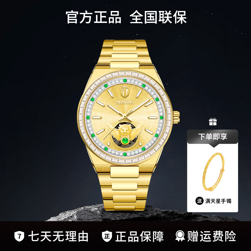 如虎添翼系列全球限量发行666枚男士机械手表A5858-C