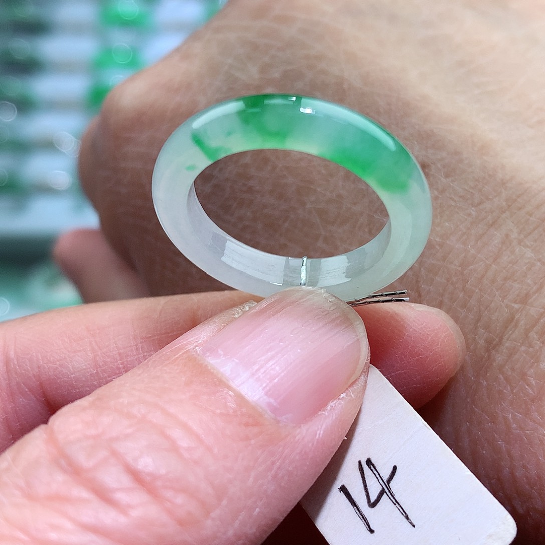 未镶嵌戒指翡翠14号