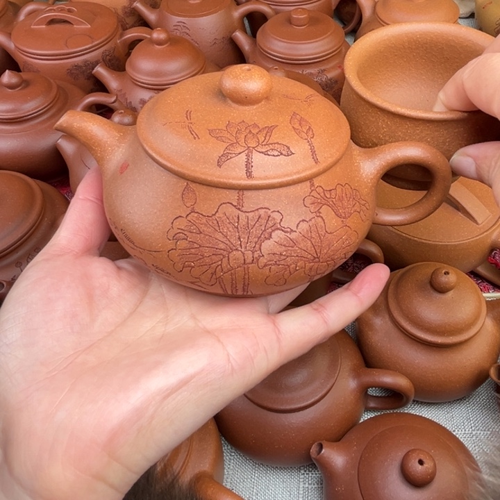 原矿黄降坡刻绘明炉精工半手260c c