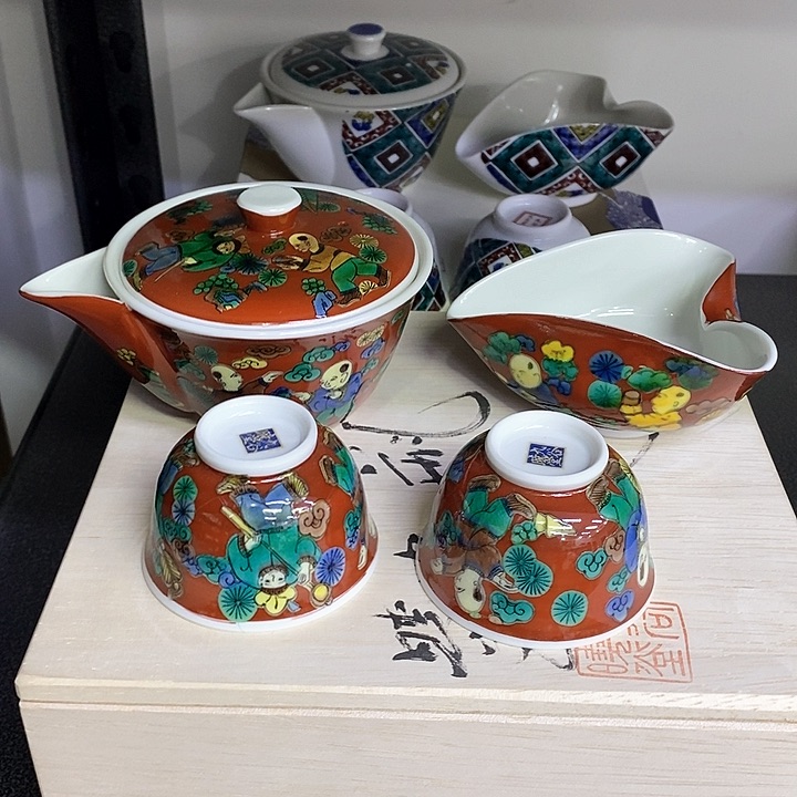 摆件进口瓷器九谷