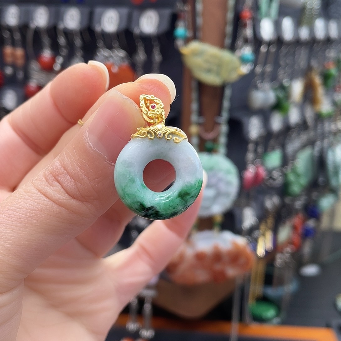 翡翠颈饰银S925镶嵌919hjmjjjh