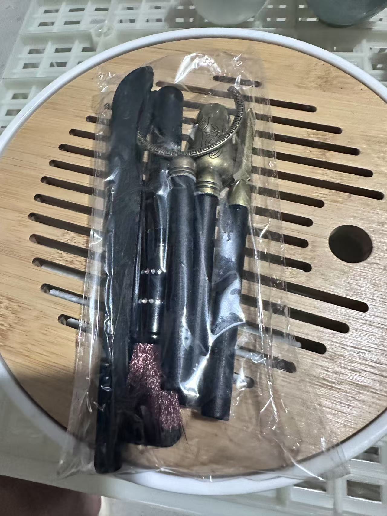 黑檀石木 五君子  办公家用