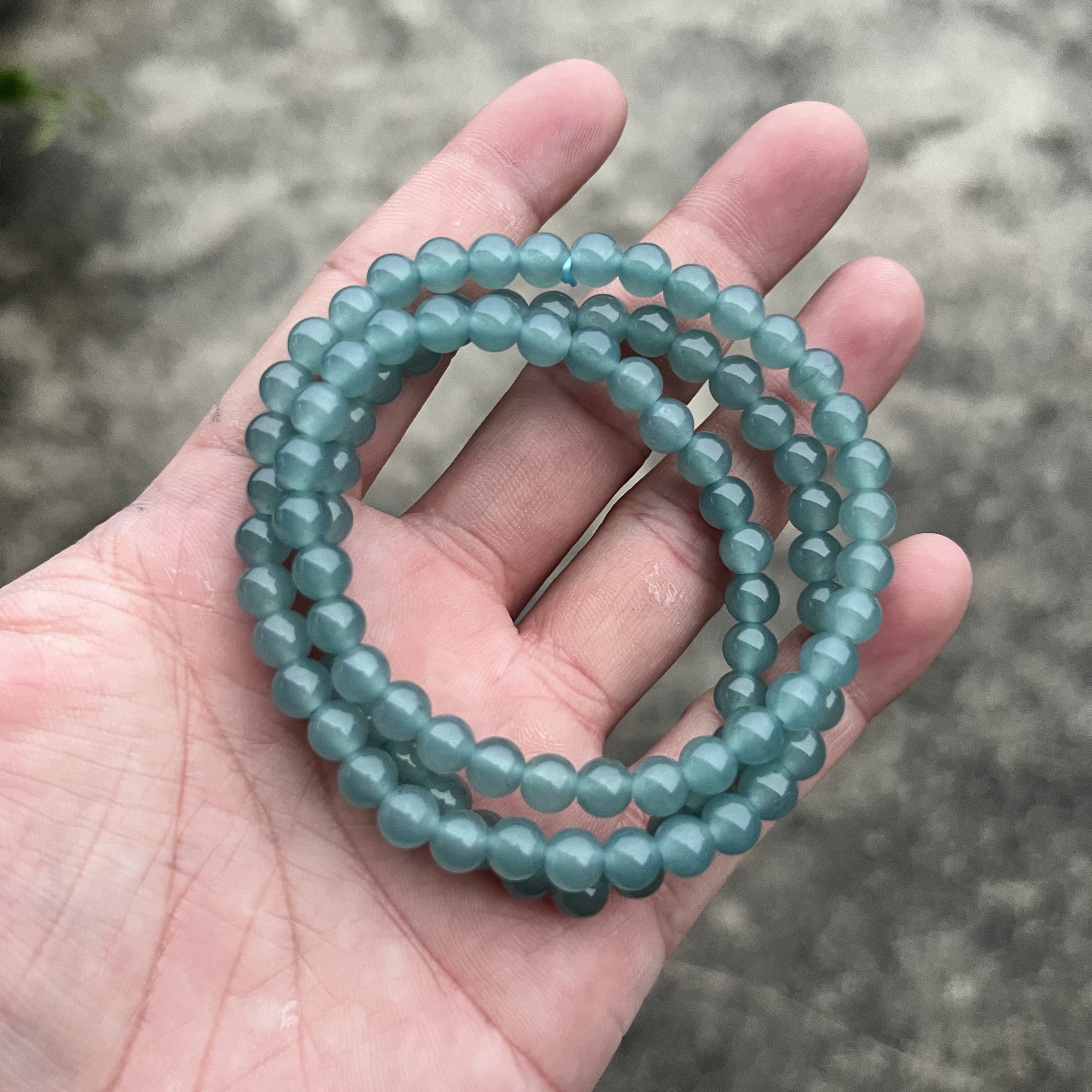 【豪旺】6m梦幻蓝水三圈手链-A004#