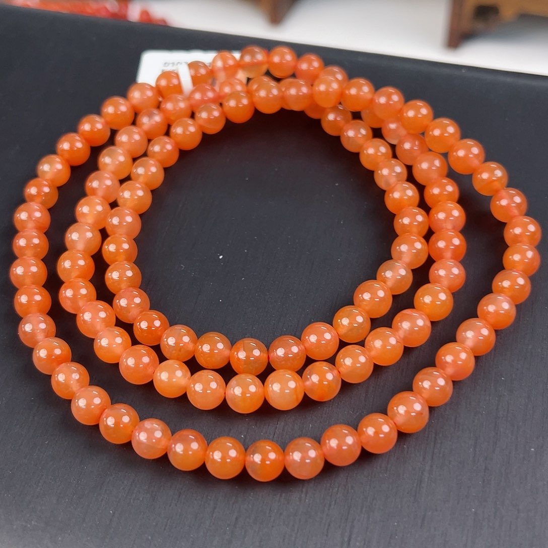 南红玛瑙保山多圈6mm未镶嵌