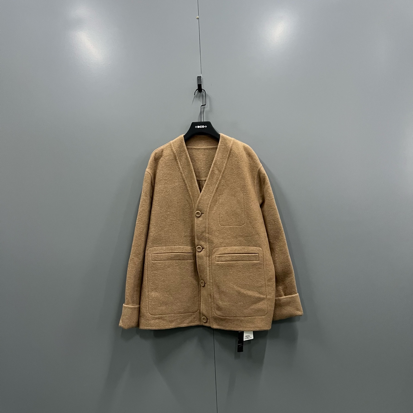 未使用 DIOR/迪奥 tt12 棕色V领针织开衫外套 48码/018681