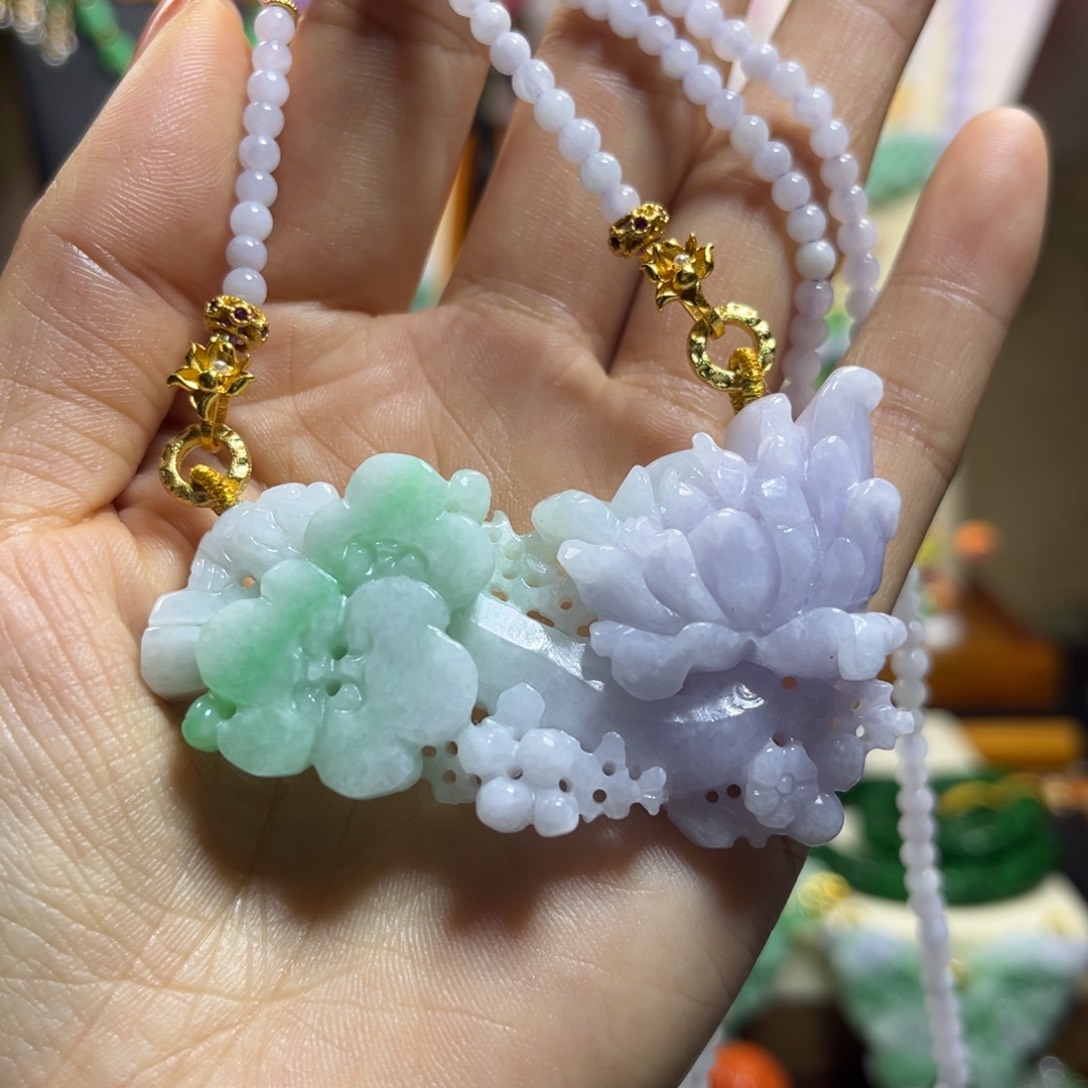 翡翠未镶嵌颈饰天然翡翠