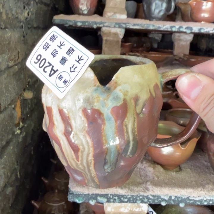 陶盘柴烧福利心哦是的