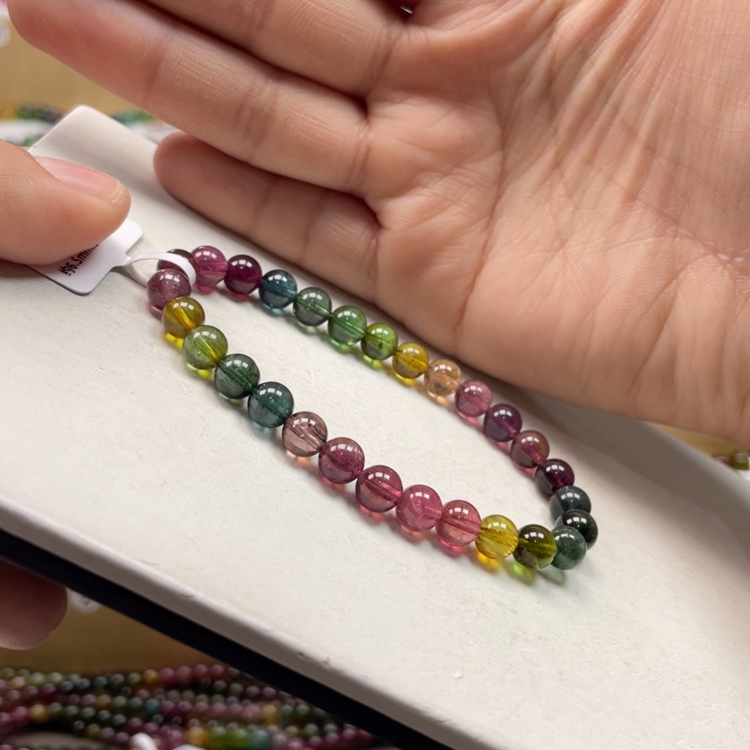 碧玺手串未镶嵌6.5mmmmmmmmmmmmmmmmmmm