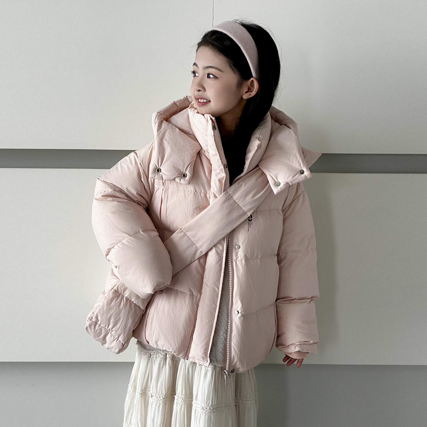 BXM儿童羽绒服2025冬季新款男女中大童中长款保暖可爱宝宝厚外套