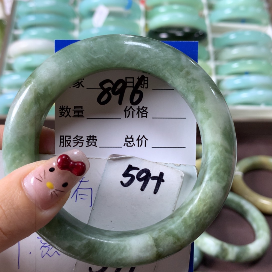 蛇纹石玉手镯未镶嵌896