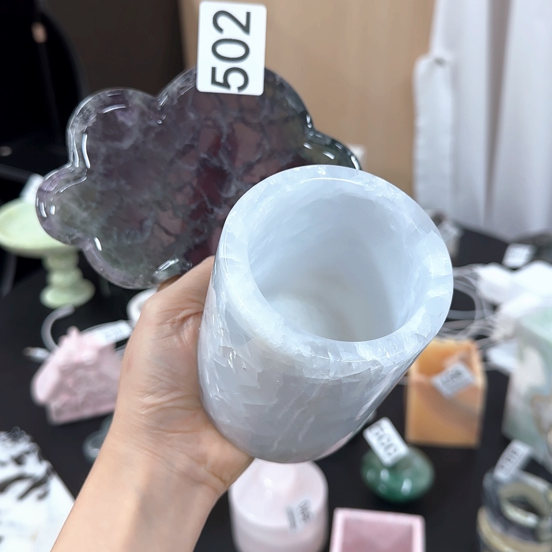 石材小*狸云朵加圆筒两件套502