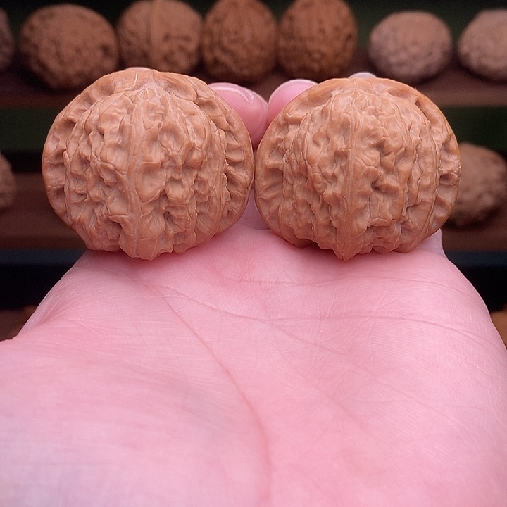 吊坠文玩核桃微修球白41