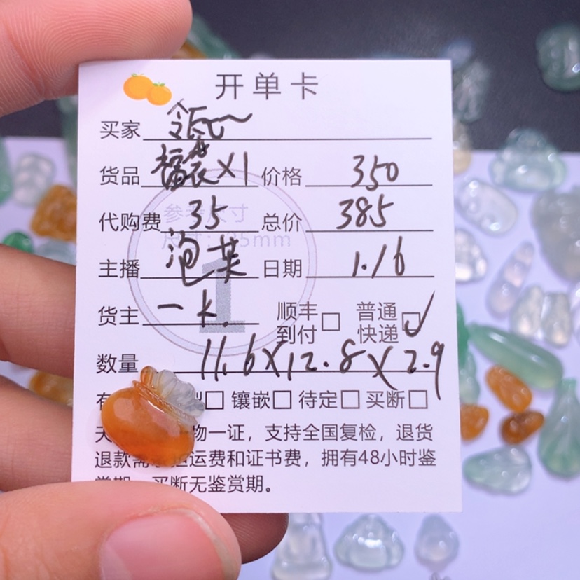 【闪购商品】翡翠颈饰未镶嵌瓴