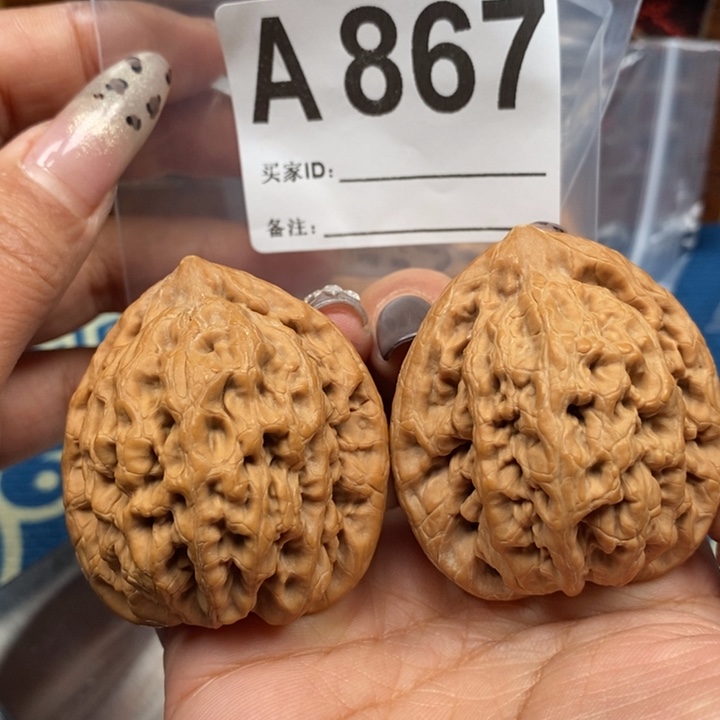 文玩核桃吊坠老**付金公子虚尖44A867