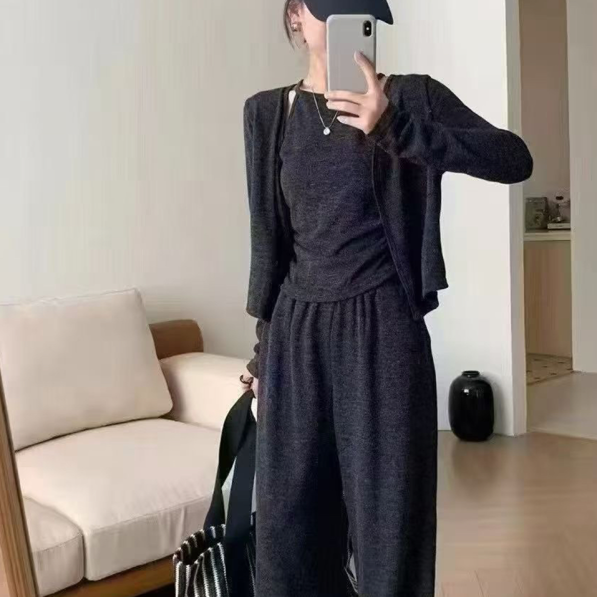 【直播间专用链接】纯欲风秋季休闲穿搭开衫外套吊带