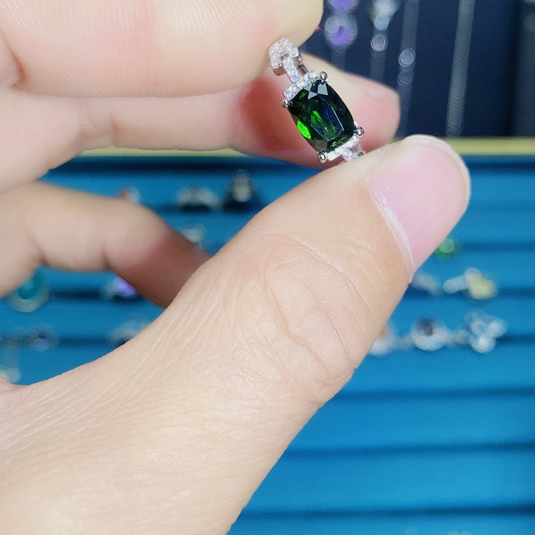 紫晶珠宝半成品银S925镶嵌