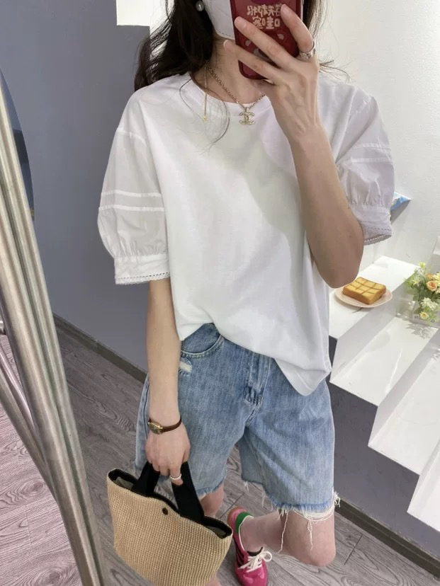 2115 夏季新款韩版宽松百搭圆领T恤