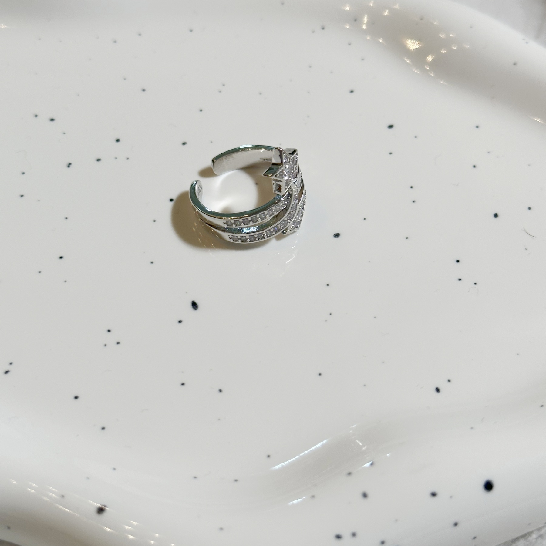 铜合金合成锆石戒指 戒指4269百搭复古