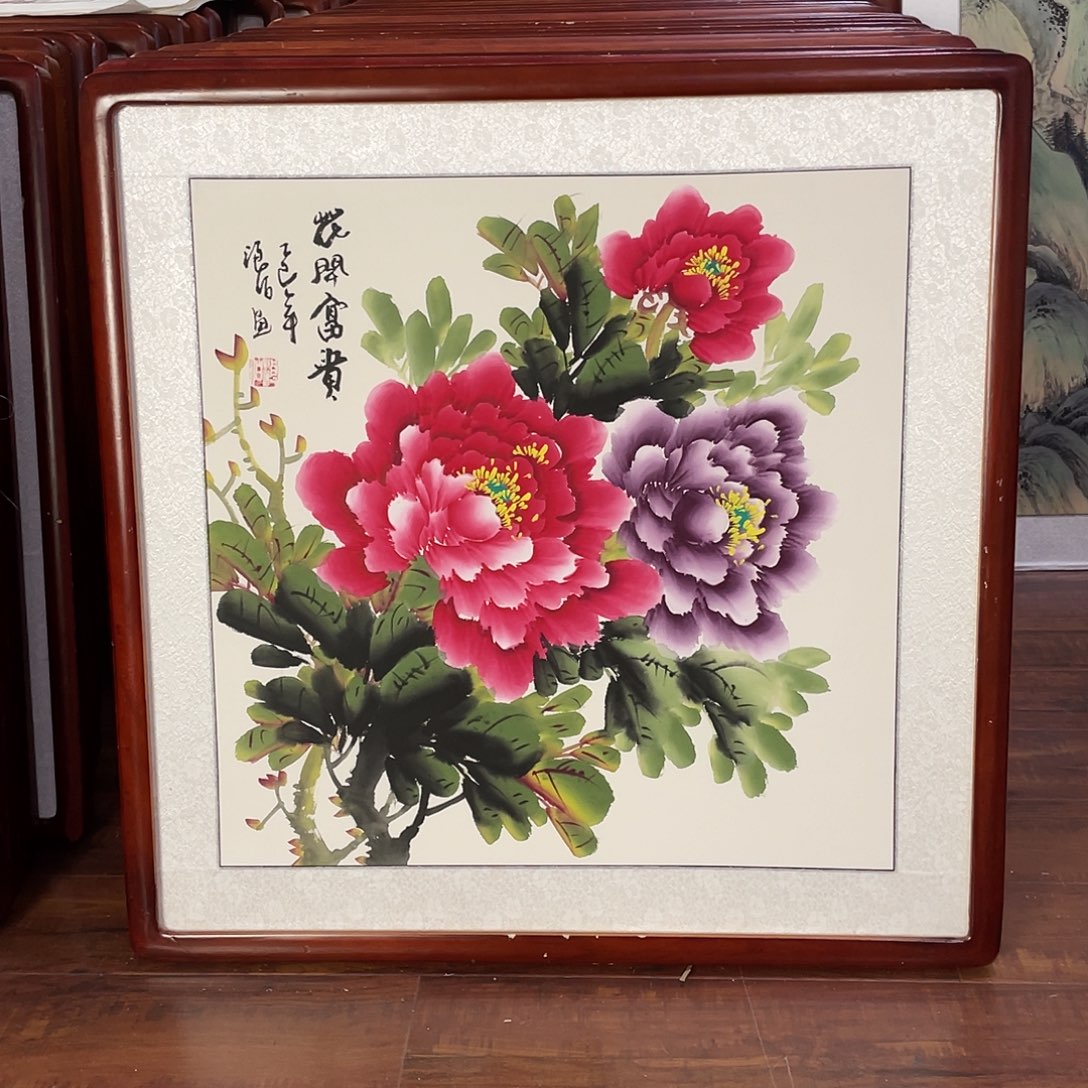 国画带框尺寸63*63厘米