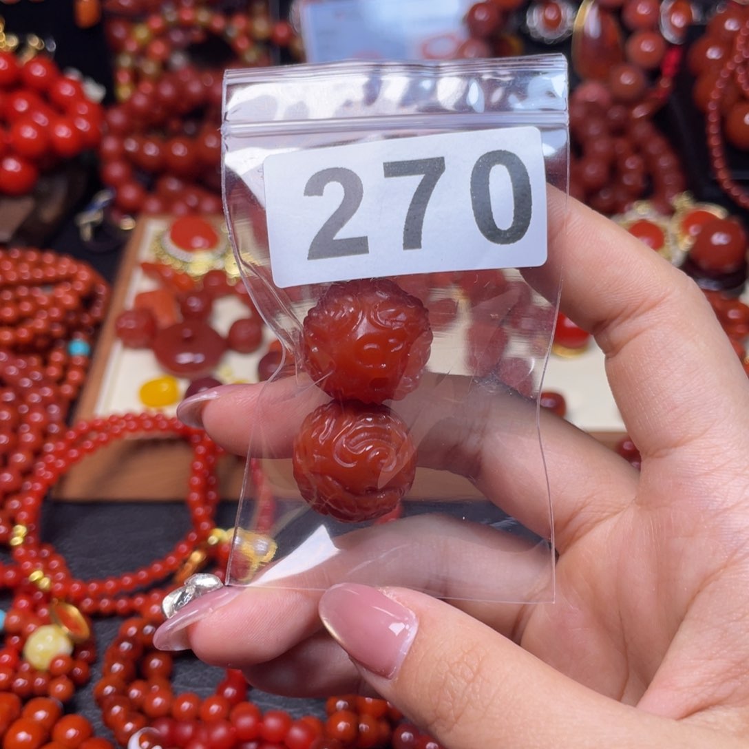 南红玛瑙手链合金妙*