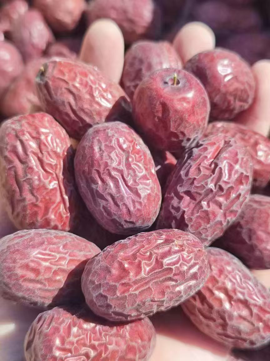 【枣王】新疆特产若羌灰枣原生态带土红枣未清洗红枣吊干枣