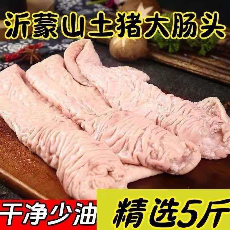 【5斤】农家散养土猪猪大肠头买4斤送1斤红烧卤煮饭店食材A