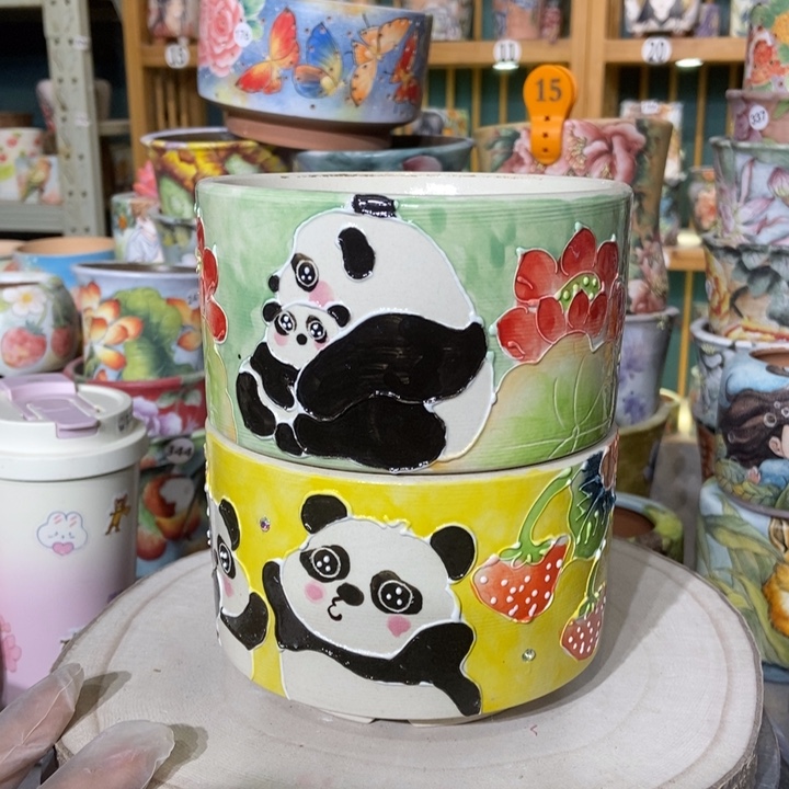 红陶景德镇艺术手绘作品