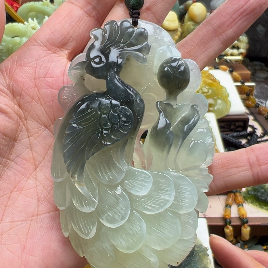 岫玉未镶嵌挂件挂件